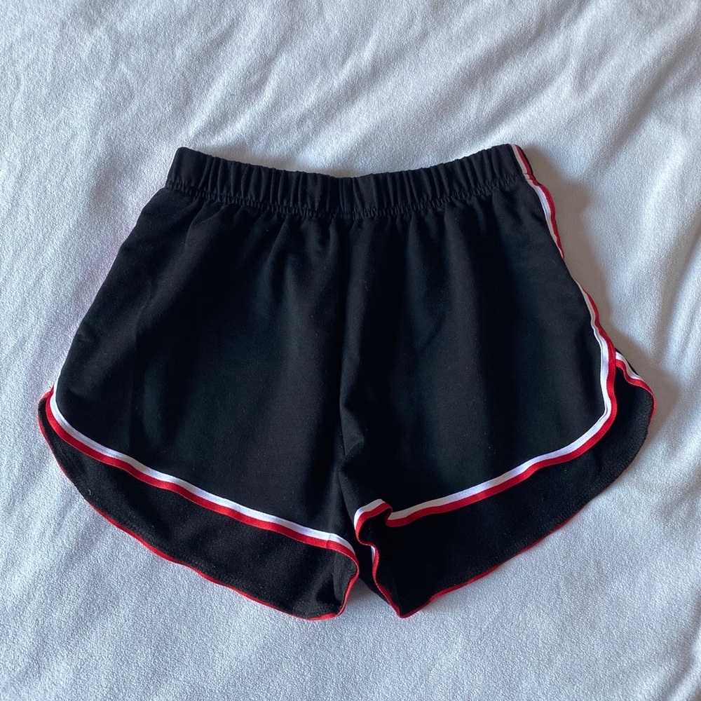 Black and Red Striped Track Shorts!